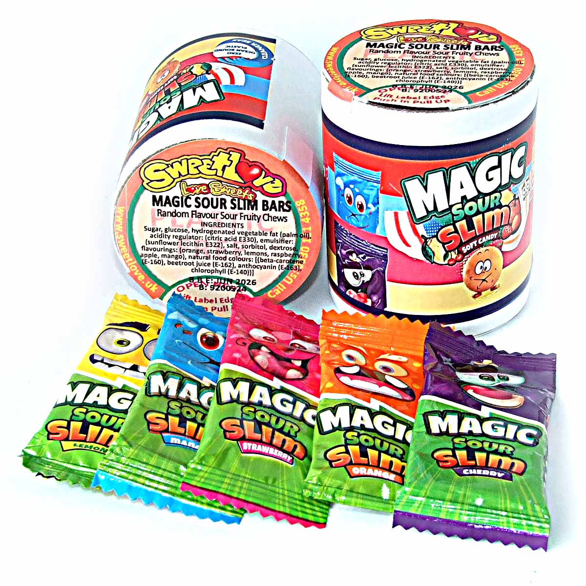 Magic Sour Slims Chew Bars.